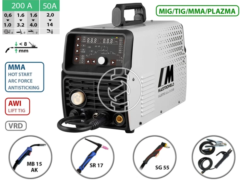 Mastroweld MASTRO ALL IN ONE multifunkciós hegesztőgép