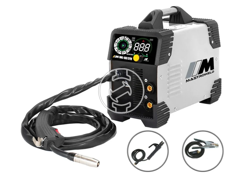 Mastroweld MASTRO MIG-180 SYN fogyóelektródás védőgázas inverteres hegesztő 35 - 180 A | 230 V