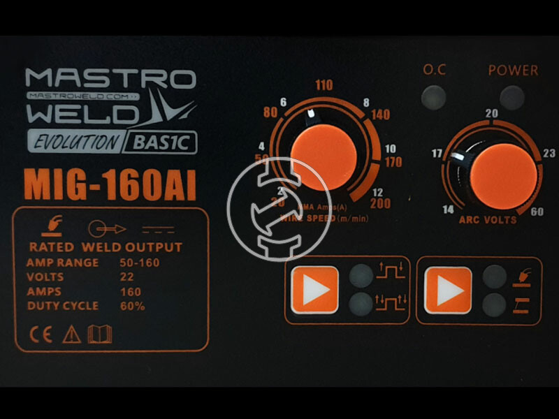 Mastroweld MIG-160 AI inverteres fogyóelektródás CO hegesztőgép