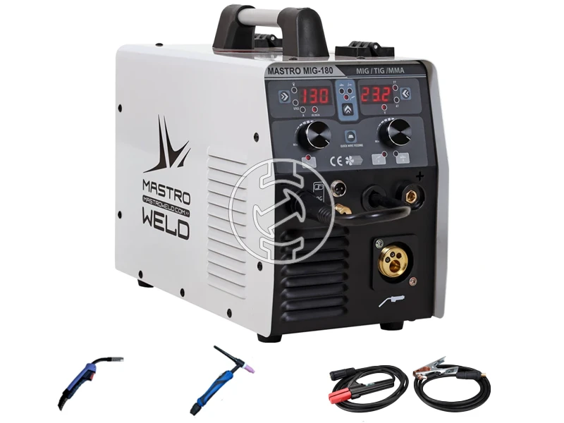 Mastroweld MIG-180 LI-X fogyóelektródás védőgázas inverteres hegesztő 50 - 180 A | 230 V