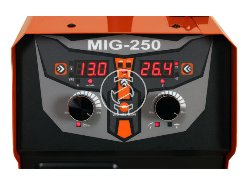 Mastroweld MIG-250 F fogyóelektródás védőgázas inverteres hegesztő