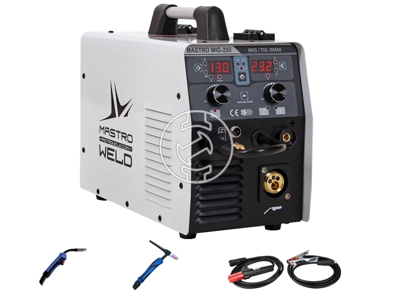 Mastroweld MIG-250 LI-X fogyóelektródás védőgázas inverteres hegesztő 50 - 250 A | 230 V