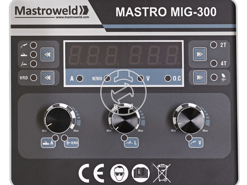 Mastroweld MIG-300 fogyóelektródás védőgázas inverteres hegesztő