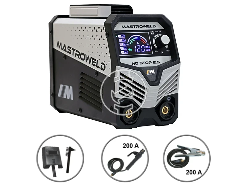 Mastroweld NO STOP 2,5 bevontelektródás inverteres hegesztőgép 20 - 120 A | 230 V