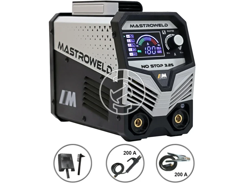 Mastroweld NO STOP 3,25 bevontelektródás inverteres hegesztőgép 20 - 180 A | 230 V