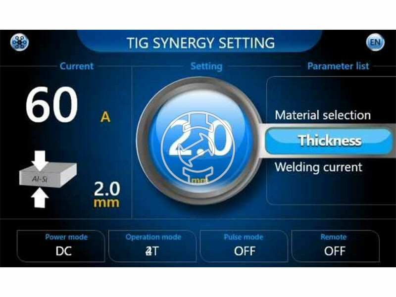 Mastroweld TIG-320 L AC/DC volfrámelektródás inverteres hegesztő