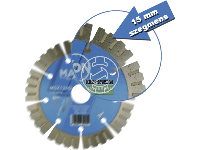 Kép: Maxon szegmenses DELUX 125x222x15 mm gyemant vagotarcsa.webp