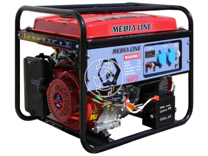 Kép: Media Line MLG 6500 Estart benzines egyfazisu aggregator 15 LE AVR_0.webp