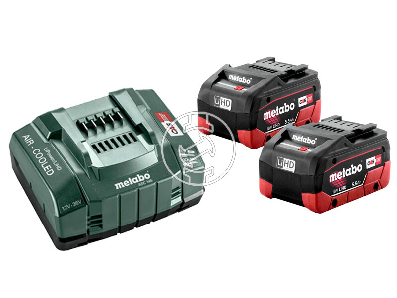 Metabo Basic-Set 2 x LiHD 5,5 Ah akkumulátor és töltő szett
