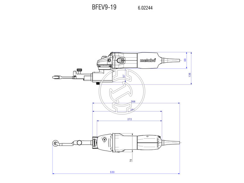 Metabo BFE 9-20 Set elektromos keskeny szalagcsiszoló