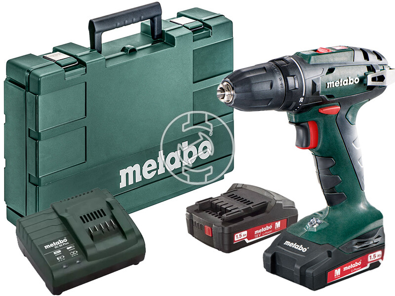 Metabo BS 14.4 2 x 1,5Ah akkus fúrócsavarozó tokmányos kofferben