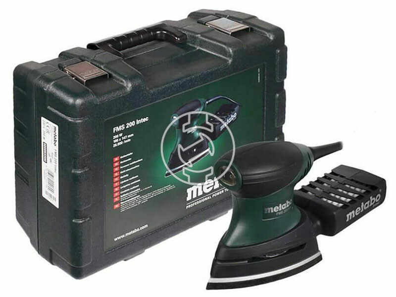 Metabo FMS 200 Intec elektromos rezgőcsiszoló 147 x 100 mm | Rezgésszám: 0 - 26000 1/min | Kofferben
