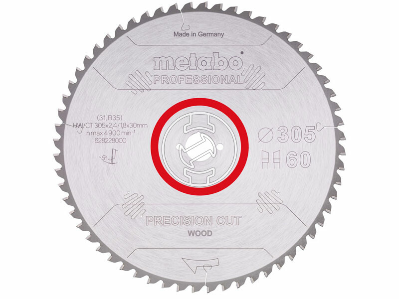 Metabo fűrészlap 305x30, Z60 WZ 5° neg. (628228000)