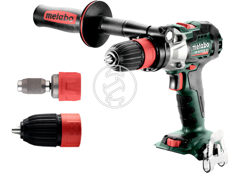 Metabo GB 18 LTX BL Q I akkus menetfúró 18 V | 130 Nm | 1,5 - 13 mm | Szénkefementes | Akku és töltő nélkül | Kartondobozban