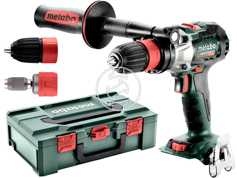 Metabo GB 18 LTX BL Q I akkus menetfúró 18 V | 65 Nm/130 Nm | 1,5 - 13 mm | Szénkefementes | Akku és töltő nélkül | metaBOX-ban