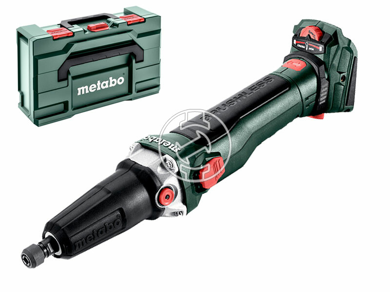 Metabo GVB 18 LTX BL 11-28 akkus egyenes csiszoló 18 V | 6 mm | Szénkefementes | Akku és töltő nélkül | metaBOX-ban