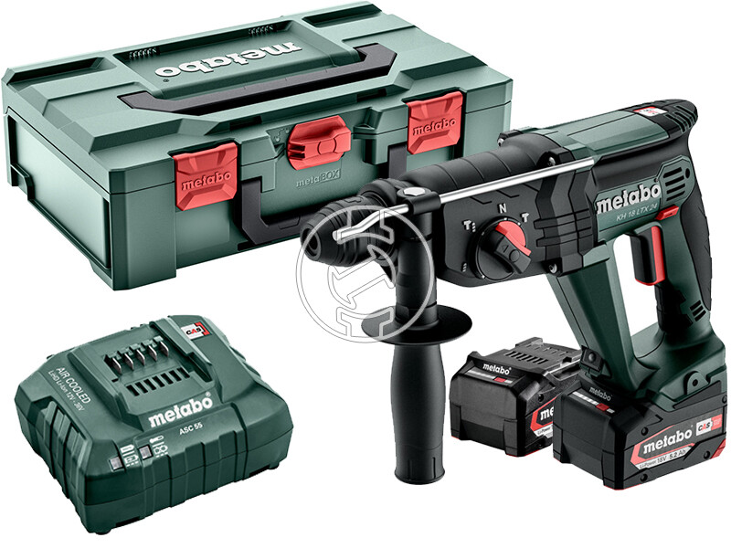 Metabo KH 18 LTX 24 2 x 5,2Ah akkus fúrókalapács metaBOX-ban