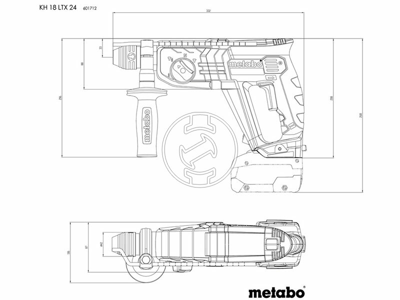 Metabo KH 18 LTX 24 akkus fúrókalapács
