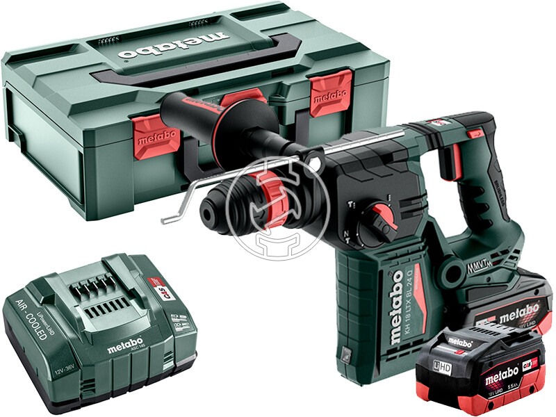Metabo KH 18 LTX BL 24 Q 2 x 5,5Ah akkus fúrókalapács metaBOX-ban