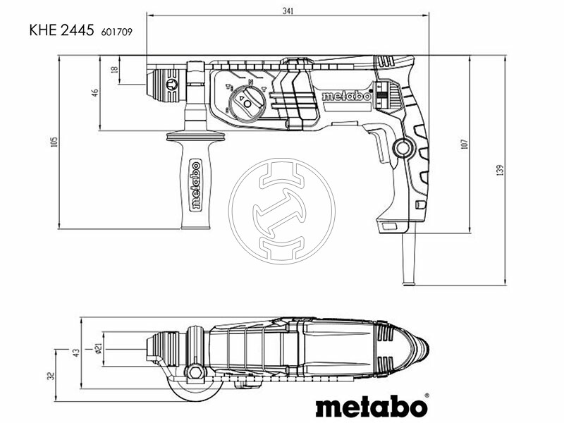 Metabo KHE 2445 elektromos fúrókalapács