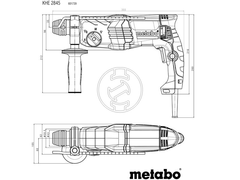 Metabo KHE 2845 elektromos fúrókalapács