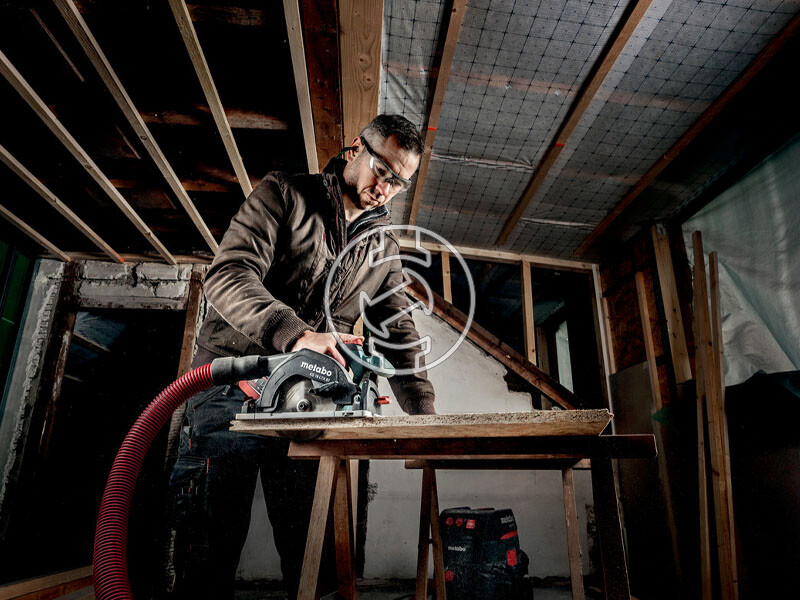 Metabo KS 18 LTX 57 BL akkus kézi körfűrész 18V | akku és töltő nélkül | KSF 44 fejező sín | metaBOX 340