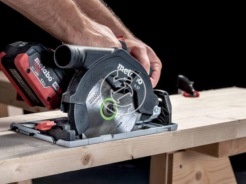 Metabo KS 18 LTX 57 BL akkus kézi körfűrész 18V | 2x8Ah | ASC 145 | metaBOX 340