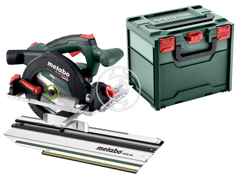 Metabo KS 18 LTX 57 BL akkus körfűrész 18 V | Körfűrészlap 165 mm x 20 mm | Vágás max. 57 mm | Szénkefementes | Akku és töltő nélkül | metaBOX-ban