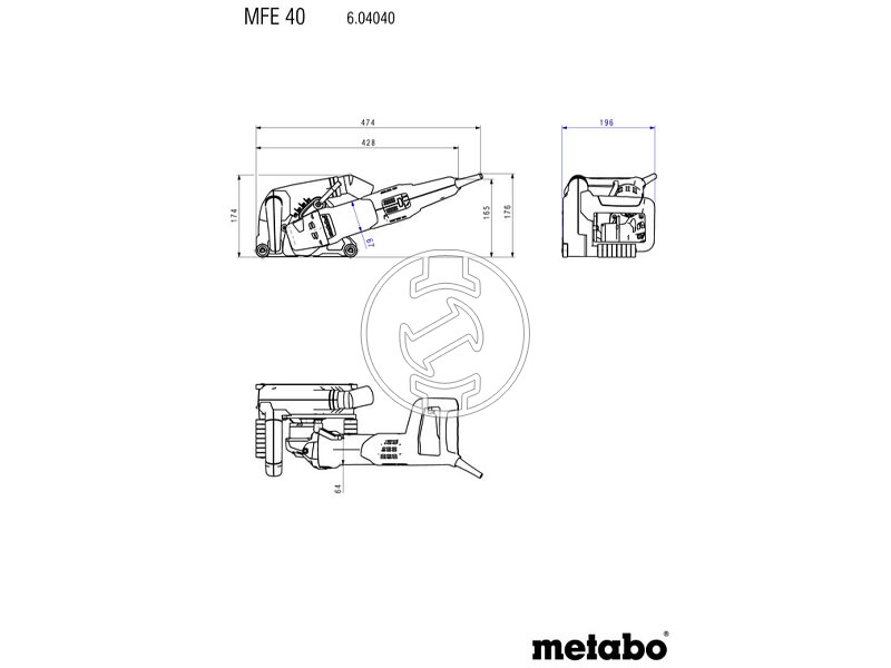 Metabo MFE 40 TV18 elektromos falhoronymaró