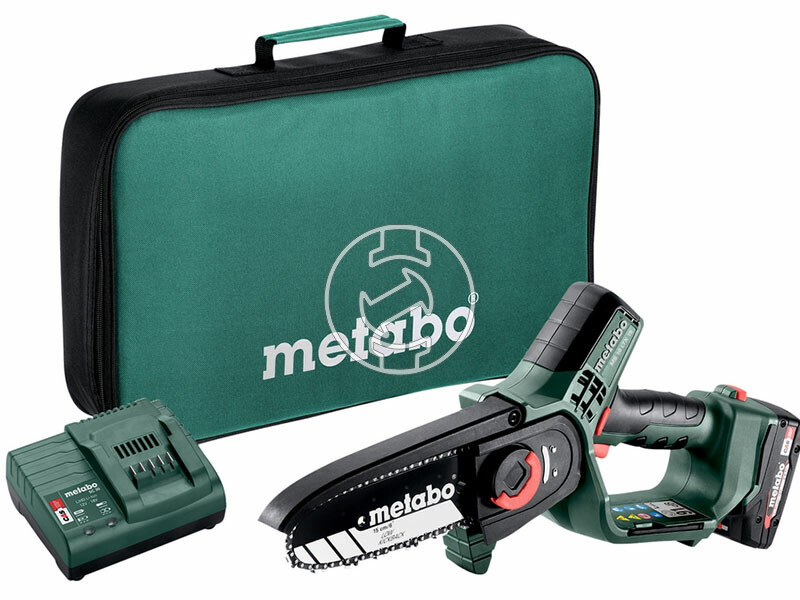 Metabo MS 18 LTX 15 akkus láncfűrész (1x 2,0Ah, SC 30 töltő, vászontáska)
