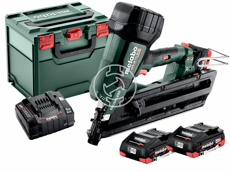Metabo NFR 18 LTX 90 BL akkus szerkezeti szegező 2 x 4Ah + töltő, metaBOX-ban