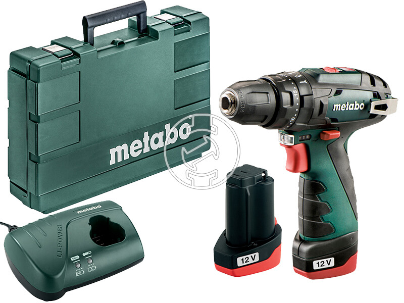 Metabo PowerMaxx SB Basic 2 x 2Ah akkus ütvefúró-csavarozó kofferben