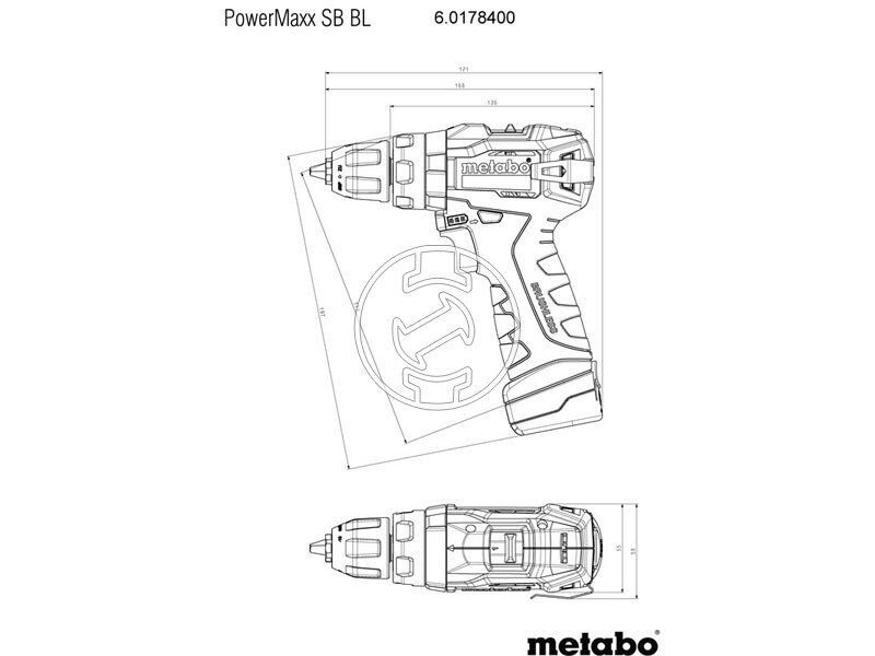 Metabo PowerMaxx SB BL akkus ütvefúró-csavarozó