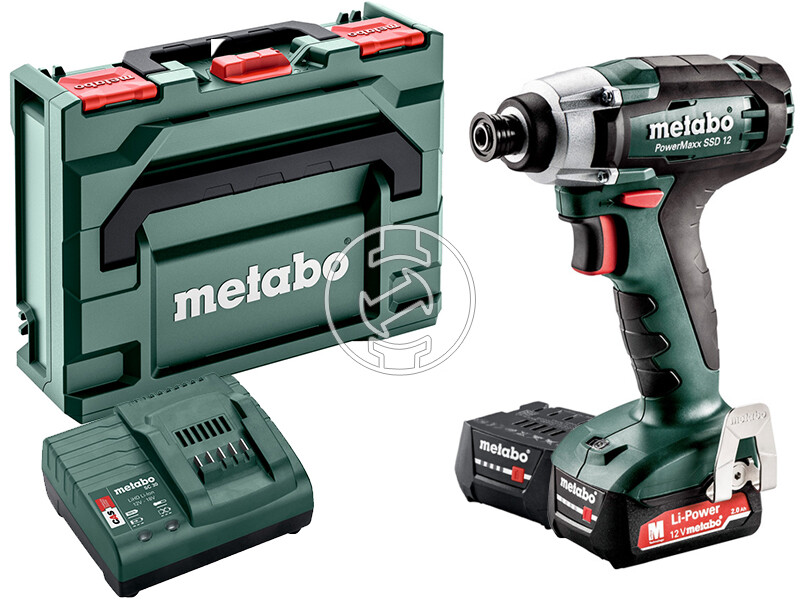 Metabo PowerMaxx SSD 12 2 x 2Ah akkus ütvecsavarozó metaBOX-ban