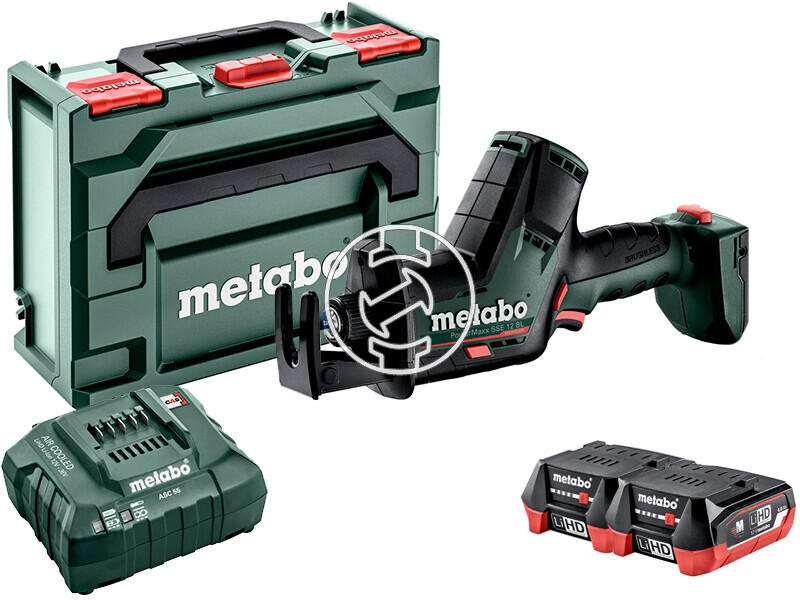 Metabo PowerMaxx SSE 12 BL 2 x 4Ah akkus orrfűrész metaBOX-ban