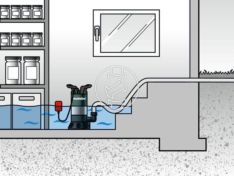 Metabo Set PS 7500 S búvárszivattyú szennyezett vízre