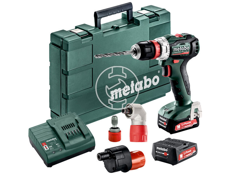 Metabo Set PowerMaxx BS 12 BL Q akkus fúrócsavarozó tokmányos
