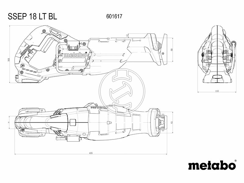 Metabo SSEP 18 LT BL akkus orrfűrész