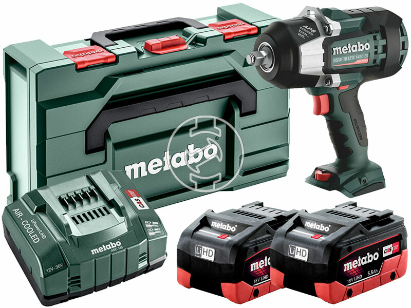 Metabo SSW 18 LTX 1450 BL akkus ütvecsavarozó 2 x 5,5 Ah