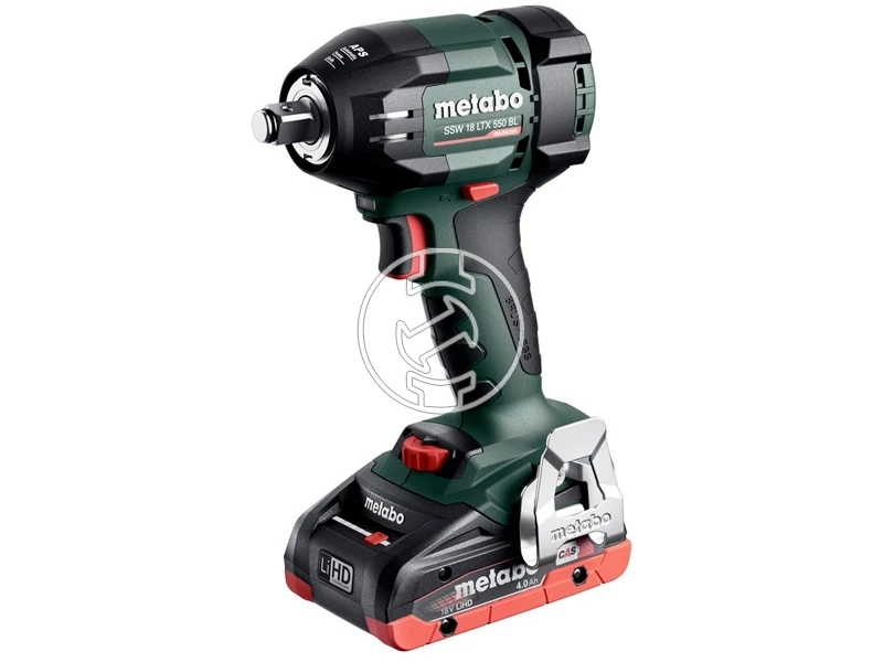 Metabo SSW 18 LTX 550 BL akkus ütvecsavarozó 18 V | 550 Nm | 1/2 inch | Szénkefementes | 2 x 4 Ah akku + töltõ | metaBOX-ban