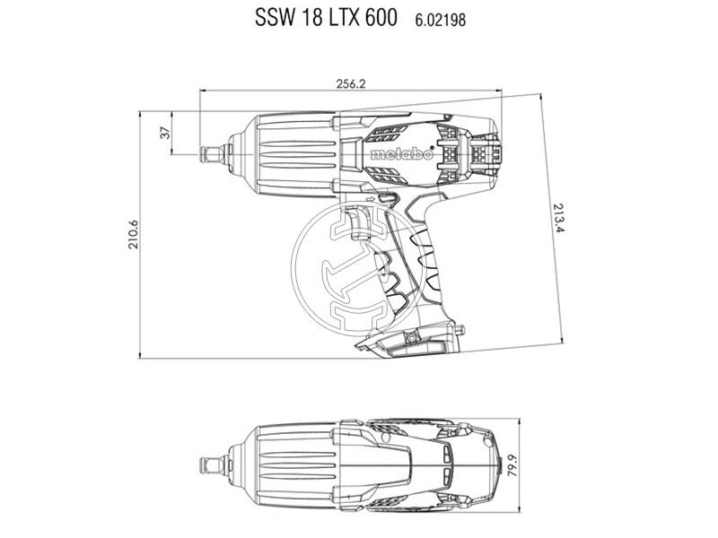 Metabo SSW 18 LTX 600 akkus ütvecsavarozó