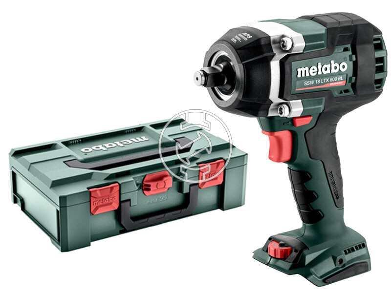 Metabo SSW 18 LTX 800 BL akkus ütvecsavarozó MetaBOX-ban (akku és töltő nélkül)