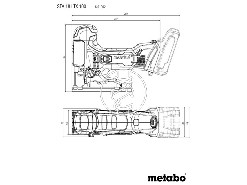 Metabo STA 18 LTX 100 akkus dekopírfűrész