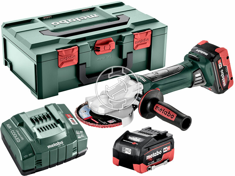 Metabo WF 18 LTX 125 Quic akkus laposfejű sarokcsiszoló