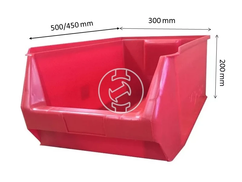 Ztrust MH-2 nyitott tárolódoboz piros