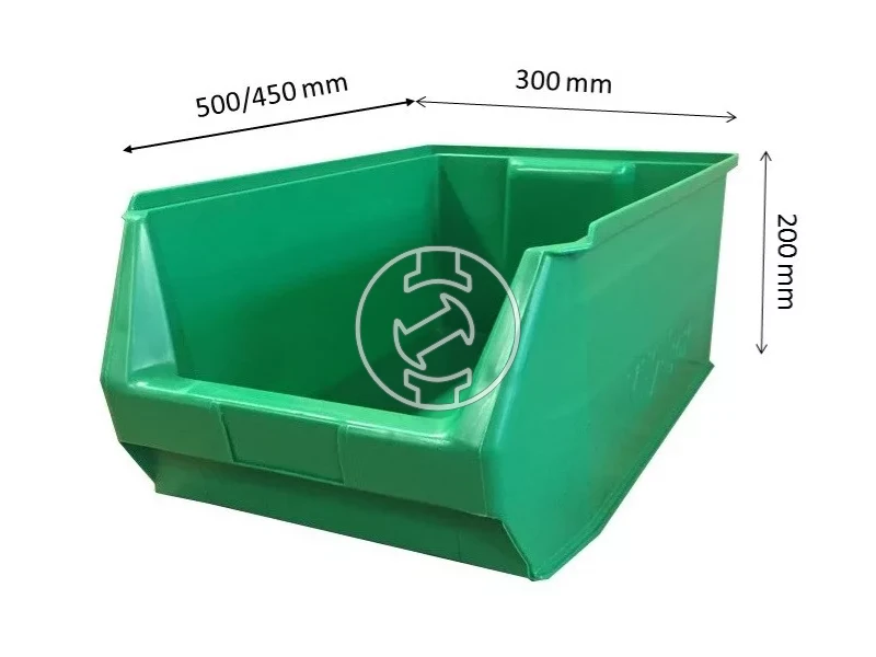 Ztrust MH-2 nyitott tárolódoboz zöld