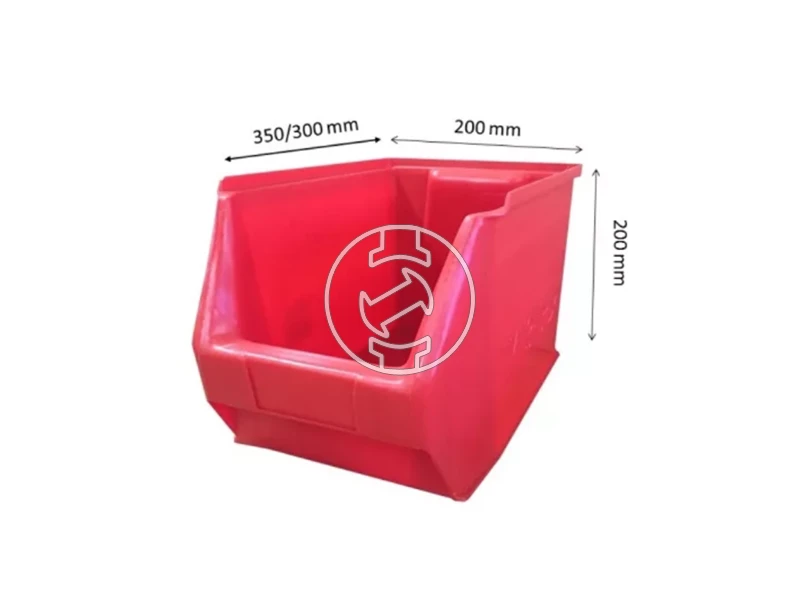 Ztrust MH-3 nyitott tárolódoboz piros