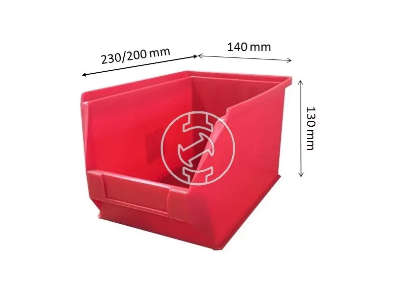 Ztrust MH-4 nyitott tárolódoboz piros