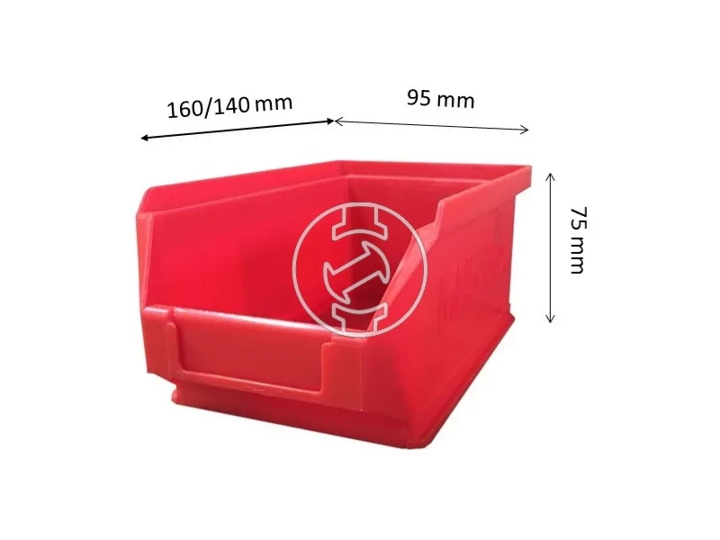 Ztrust MH-5 nyitott tárolódoboz piros