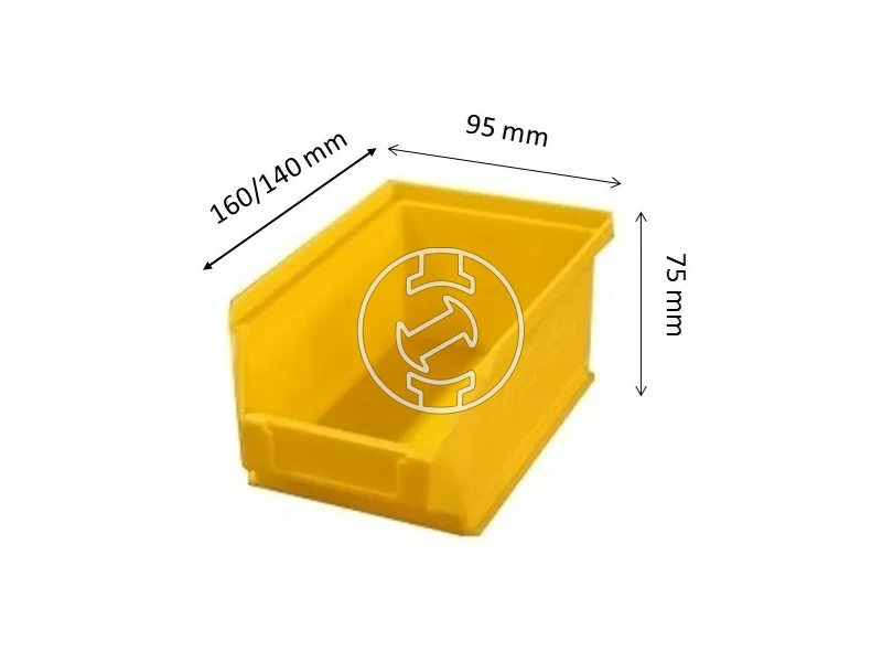 Ztrust MH-5 nyitott tárolódoboz sárga